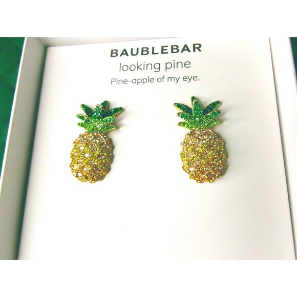 BaubleBar Jewelry - NEW Baublebar Pineapple Rhinestone Earrings